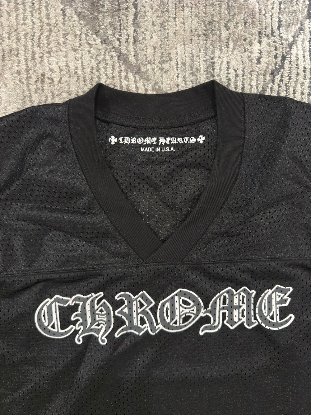 Chrome Hearts Black Mesh Jersey - Picture 6 of 9